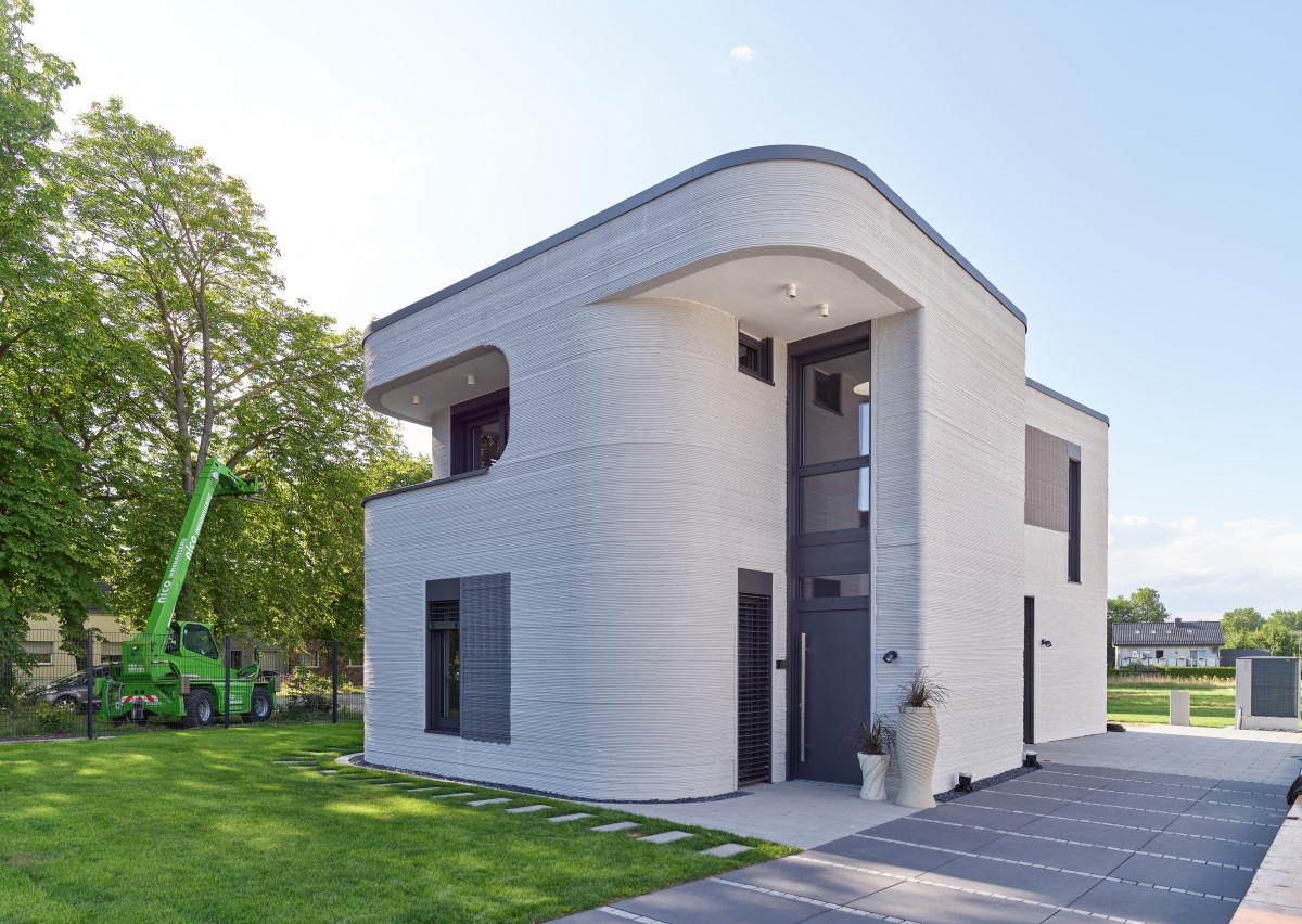 Einfamilienhaus in Beckum, ein Referenzbeispiel für 3D-Betondruck 